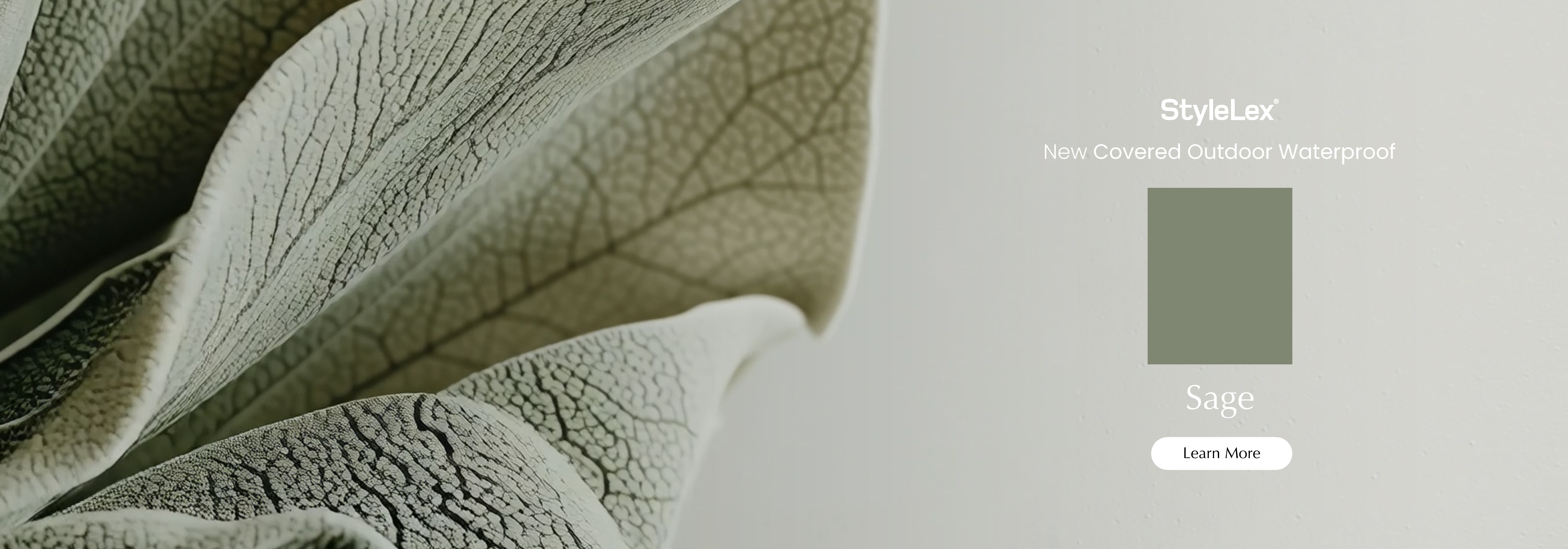StyleLex Waterproof Sage Banner